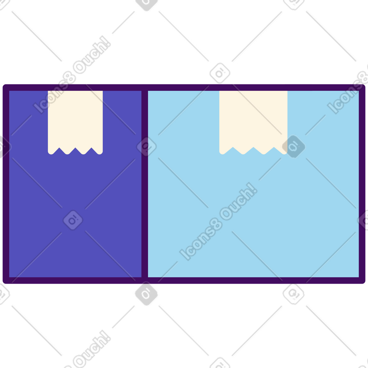 Delivery box illustration in Simplistic style download in PNG, SVG