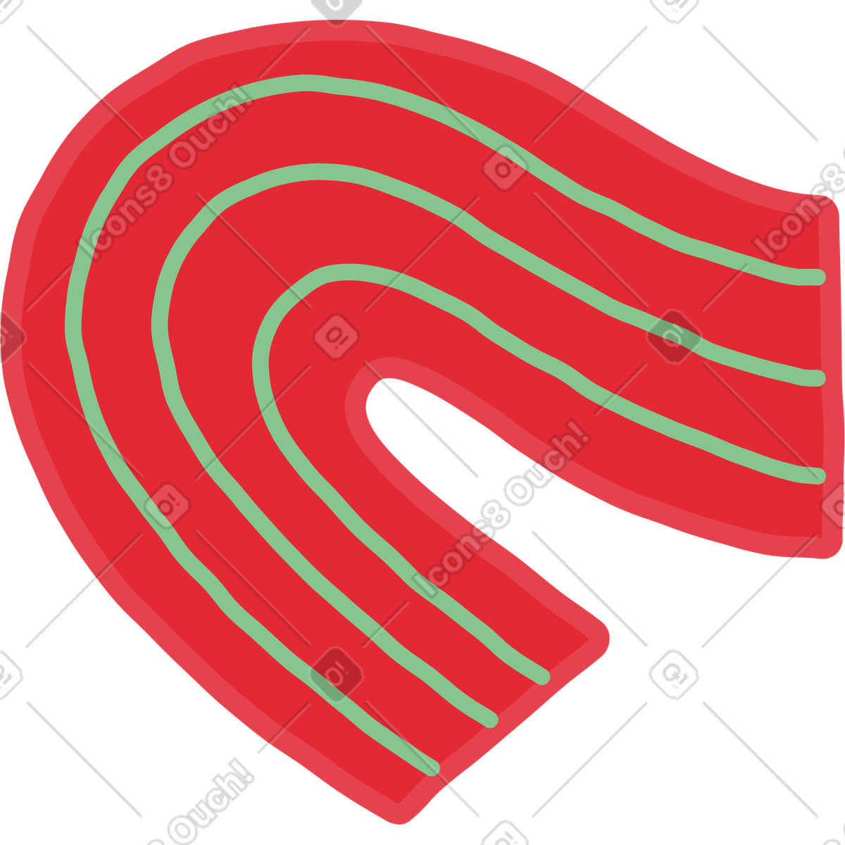 Stripy 스타일의 팔 일러스트레이션 PNG, SVG 다운로드