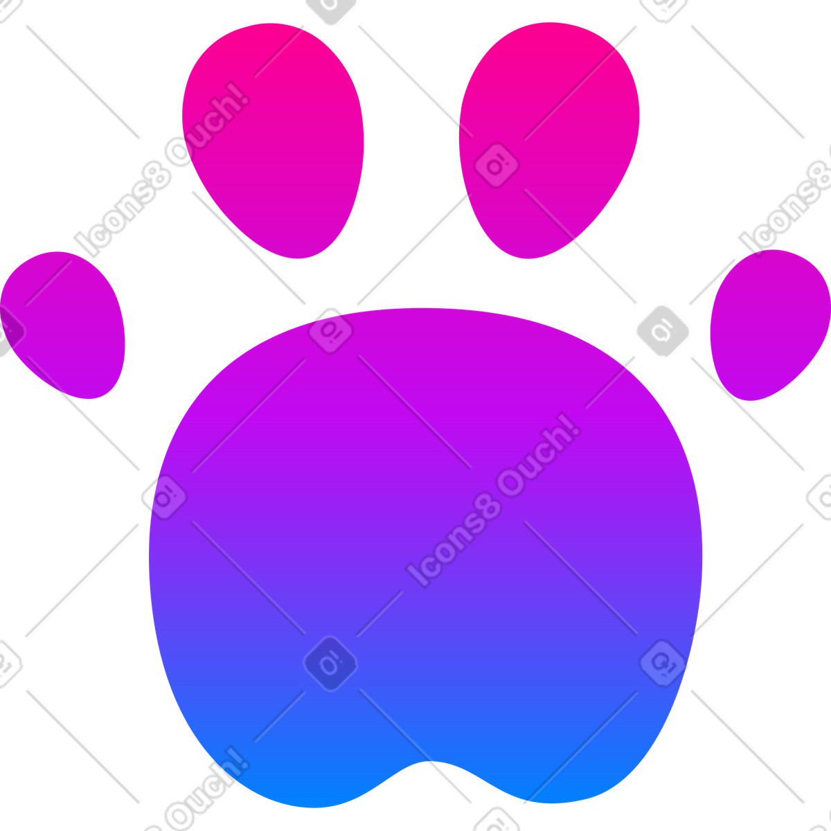 Ilustración Pata en estilo Vibrant a descargar en PNG y SVG