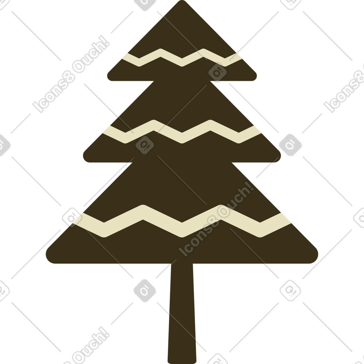 下载 Arabica 风格的 松树 插画，支持 PNG、SVG 格式