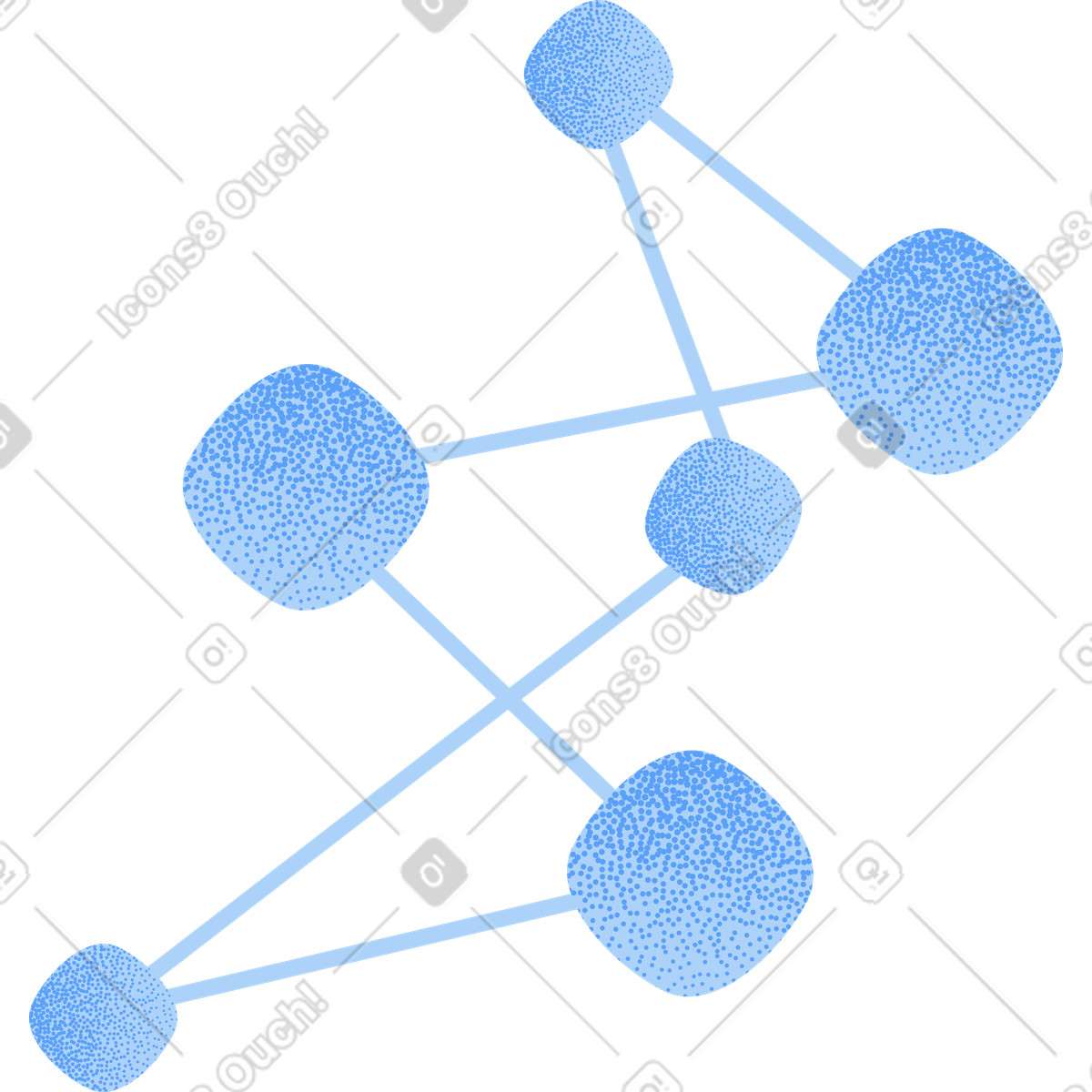 Ilustração de Estrutura rede neural em no estilo Grain para baixar em PNG, SVG