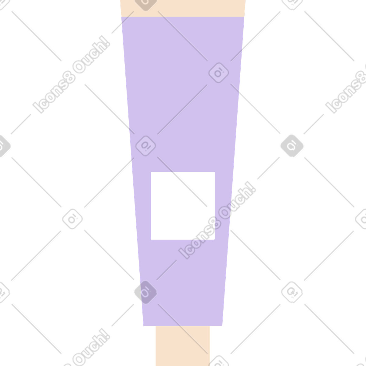Folks スタイルの クリームのチューブ のイラストをPNG、SVG形式でダウンロード