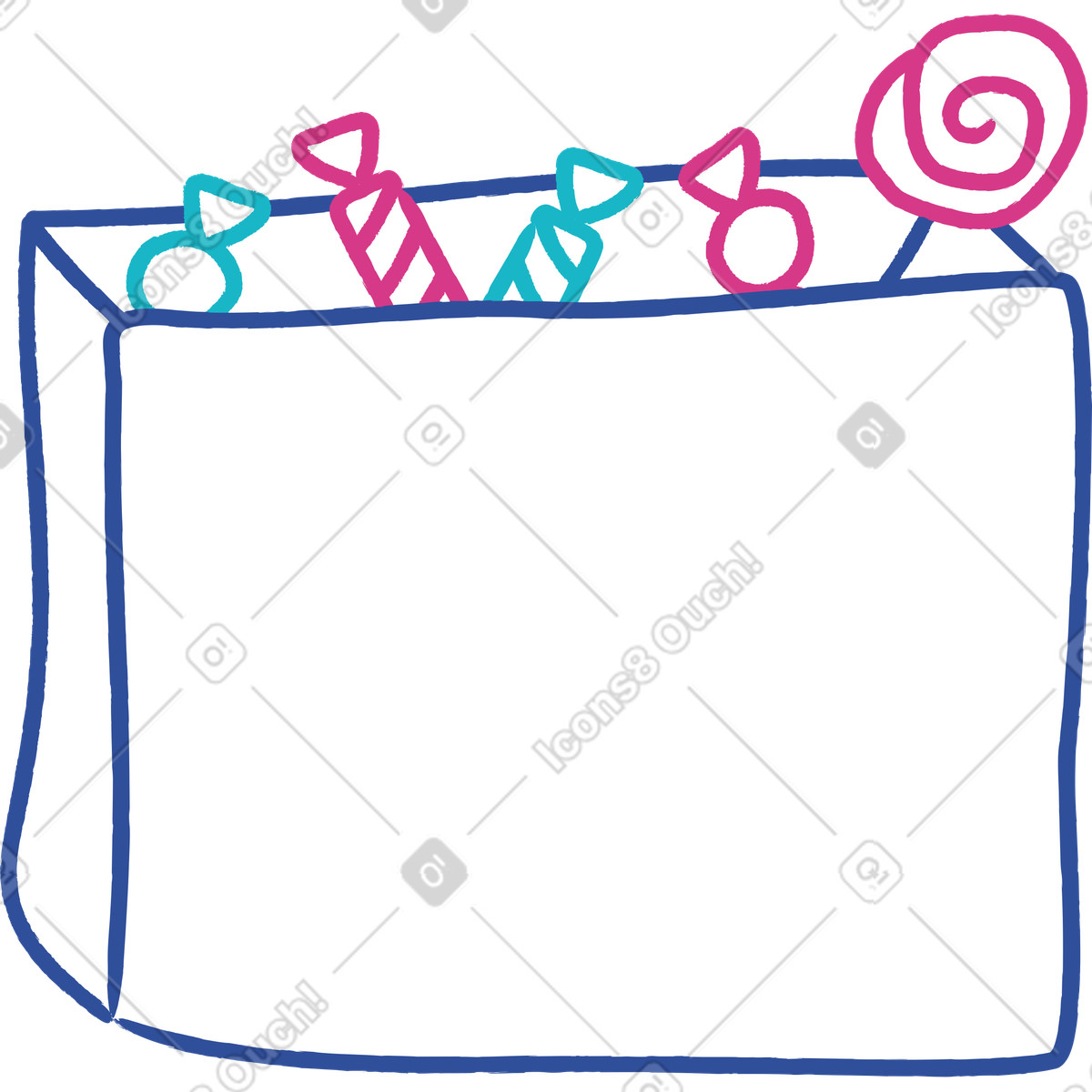 Illustration Boîte de bonbons d'halloween dans le style Lime à télécharger aux formats PNG, SVG