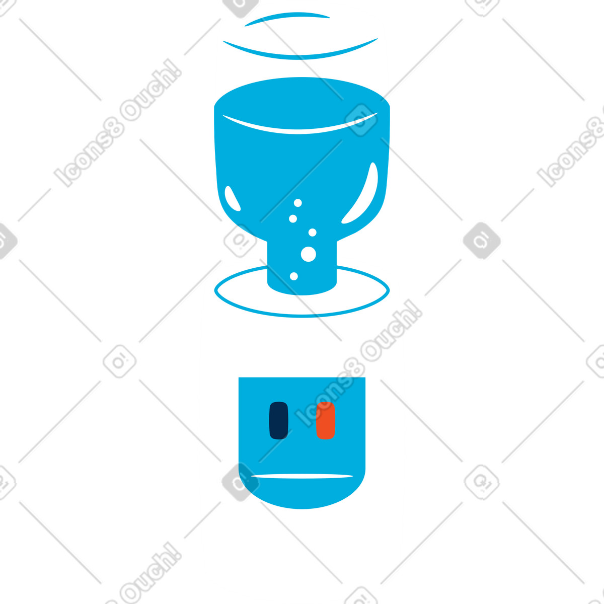 Illustration Glacière dans le style Flame à télécharger aux formats PNG, SVG