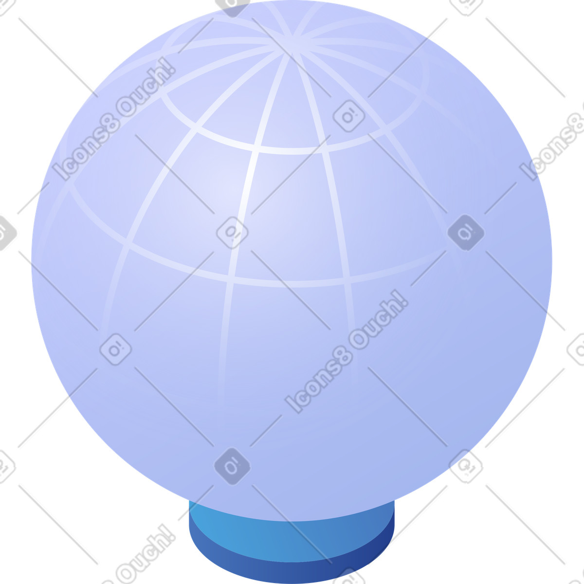 Globe illustration showcasing world geography clipart in PNG, SVG, GIF