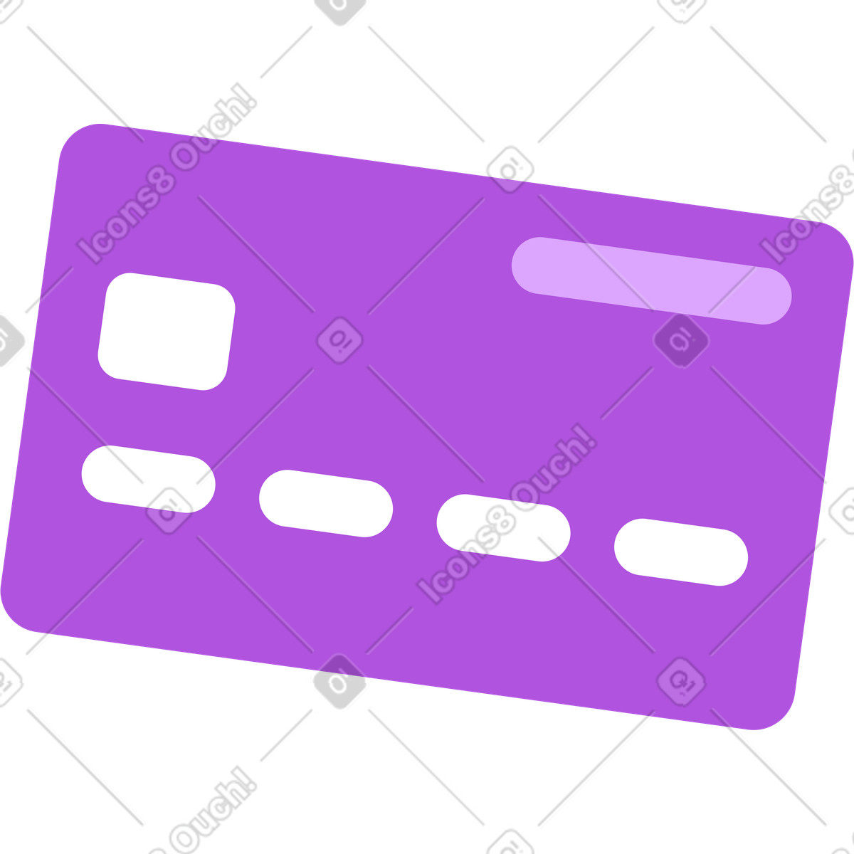 Grapy スタイルの 紫のクレジットカード のイラストをPNG、SVG形式でダウンロード
