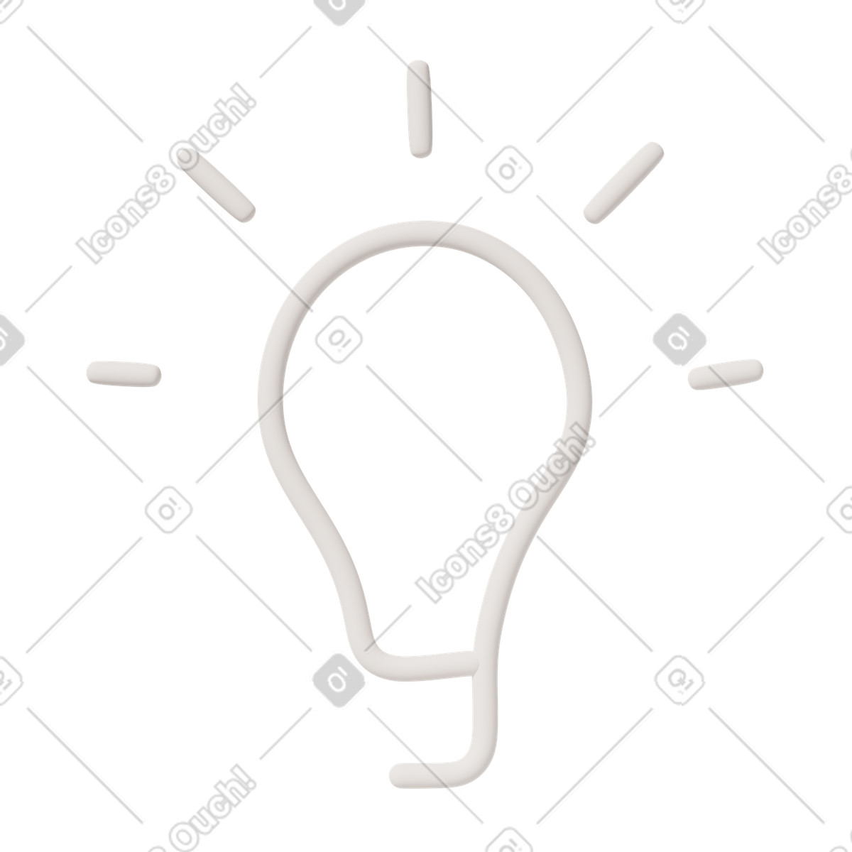 3D Casual life スタイルの Line lamp のイラストをPNG、SVG形式でダウンロード