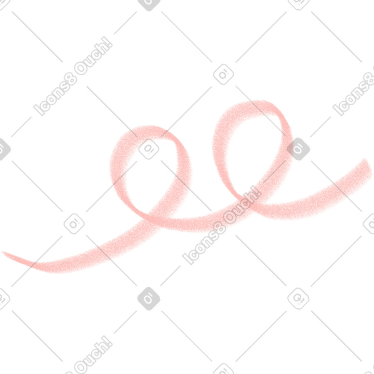 Pink scribble illustration in Doodle style download in PNG, SVG