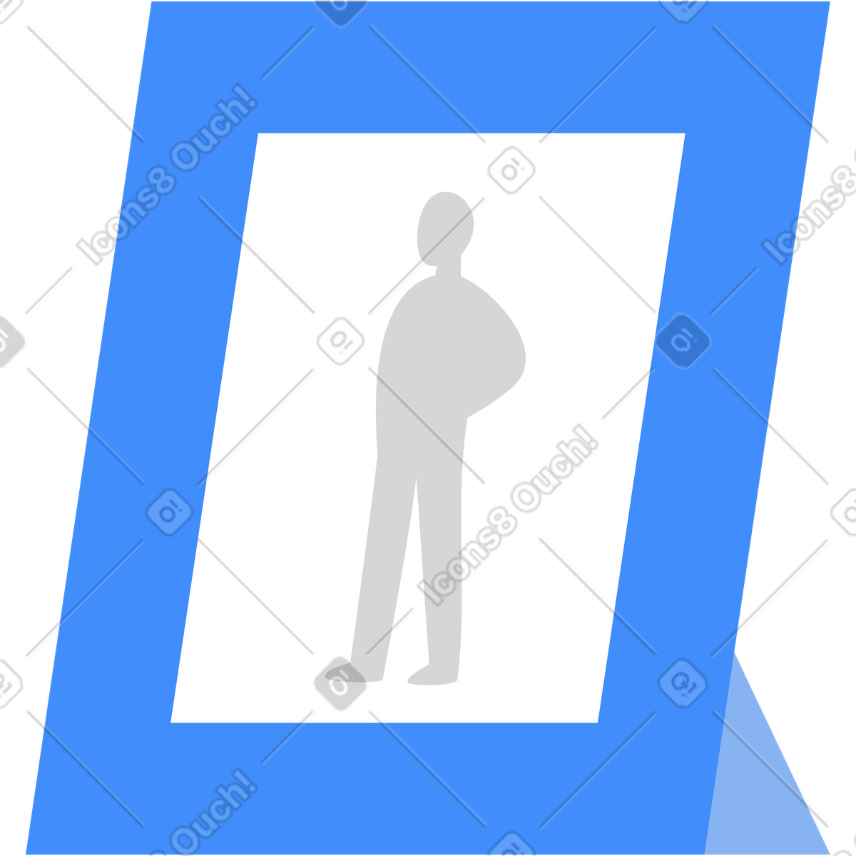 Bilderrahmen-Illustration im Clip-Stil als Download in PNG, SVG