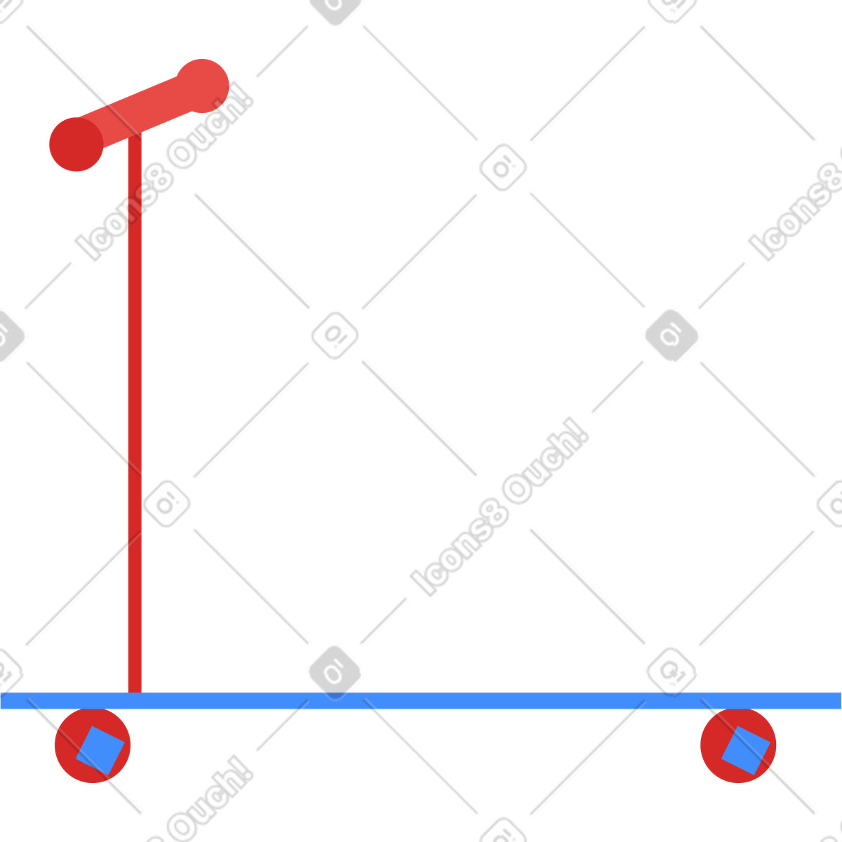 Roller-Illustration im Clip-Stil als Download in PNG, SVG
