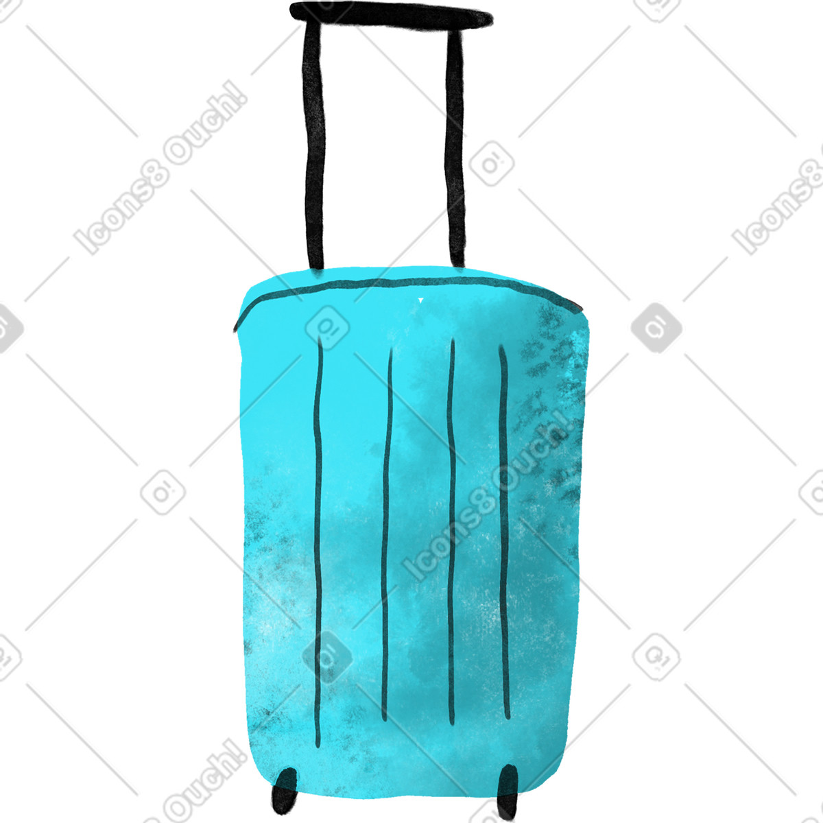 Ilustração de Bagagem em no estilo Inky para baixar em PNG, SVG