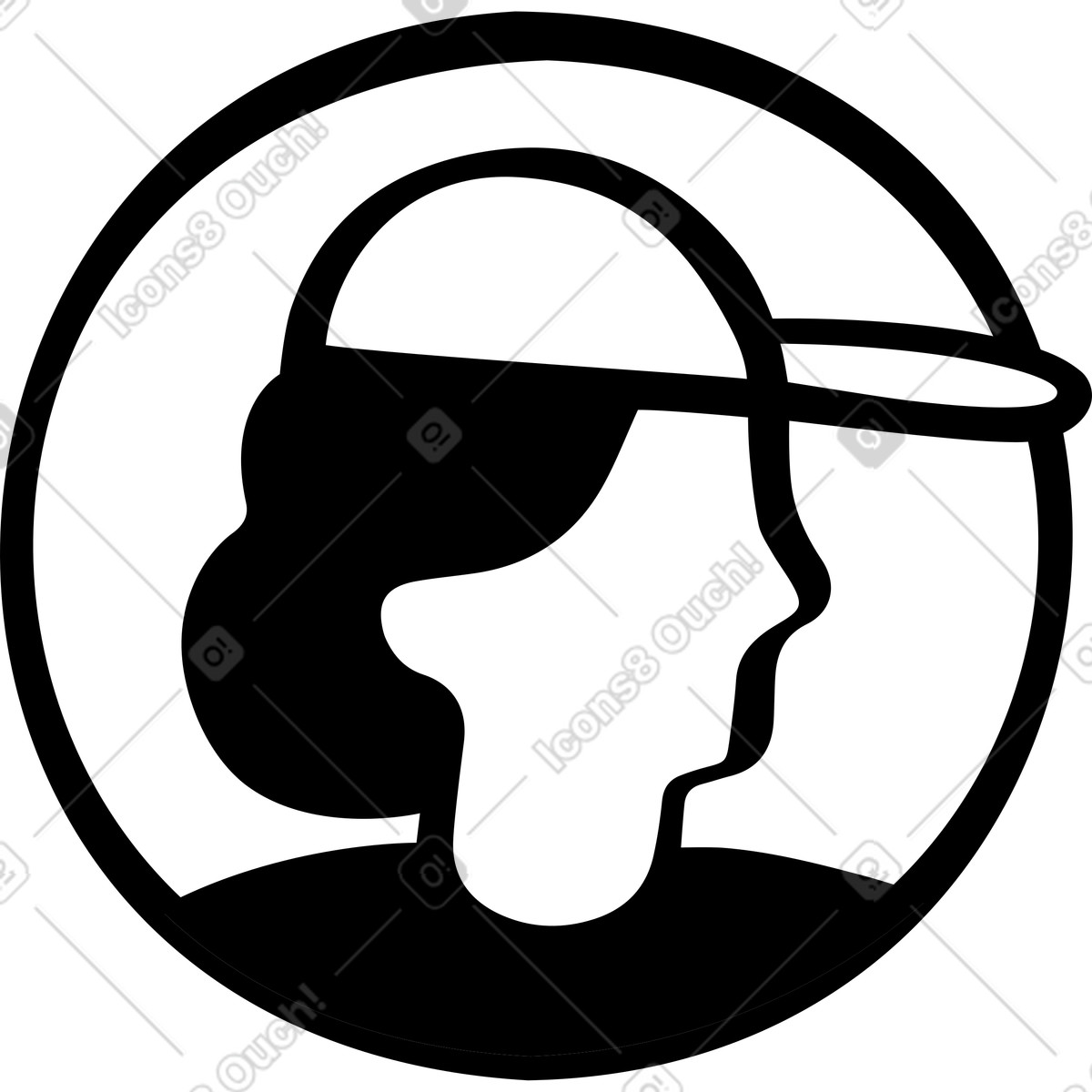 Ilustración Avatar de hombre en estilo Journal a descargar en PNG y SVG