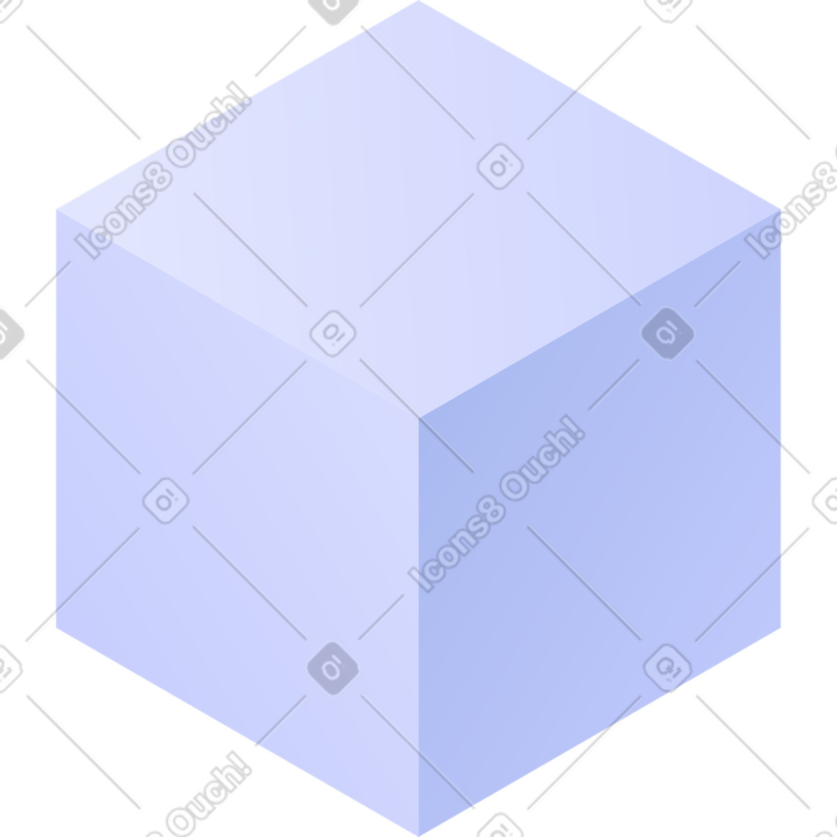 Illustration Cube dans le style Quantum à télécharger aux formats PNG, SVG
