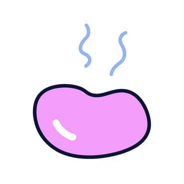 A tongue with steam rising above it after tasting something spicy