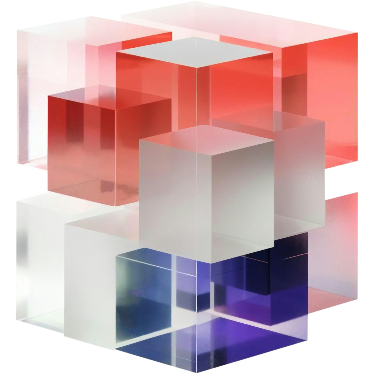 Blocks composition illustration in 3D style download in PNG, SVG