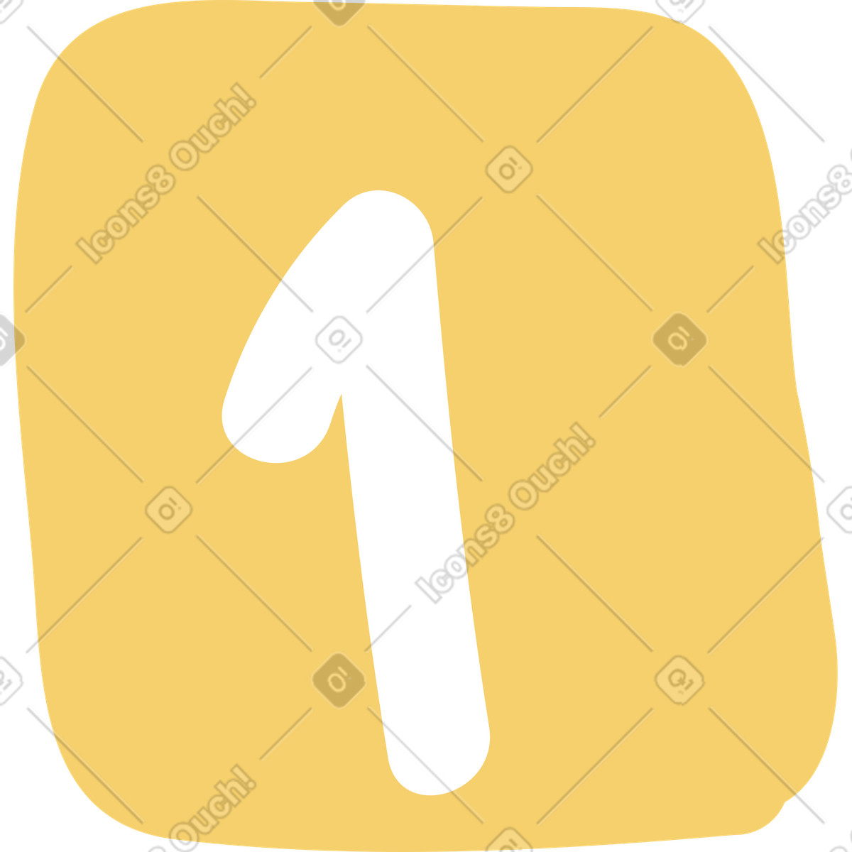 Иллюстрация Number one в стиле Pluto — скачать в форматах PNG, SVG
