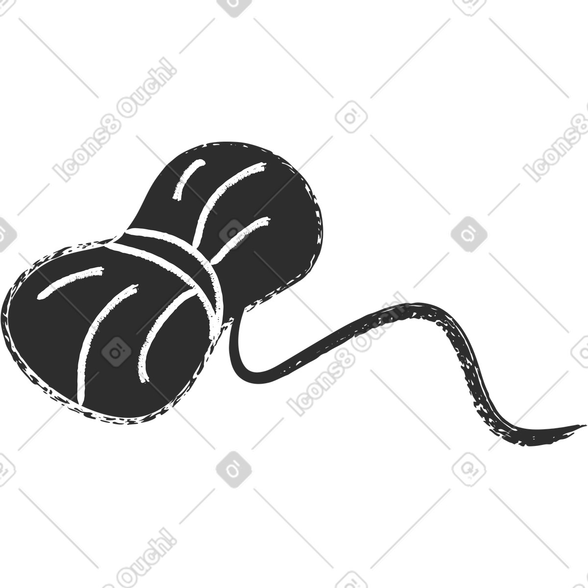 Ilustração de Novelo fita embalagem em no estilo Graphite para baixar em PNG, SVG