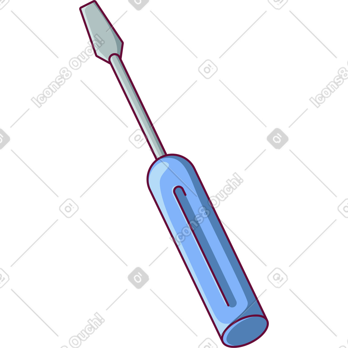 Screwdriver illustration in PNG, SVG