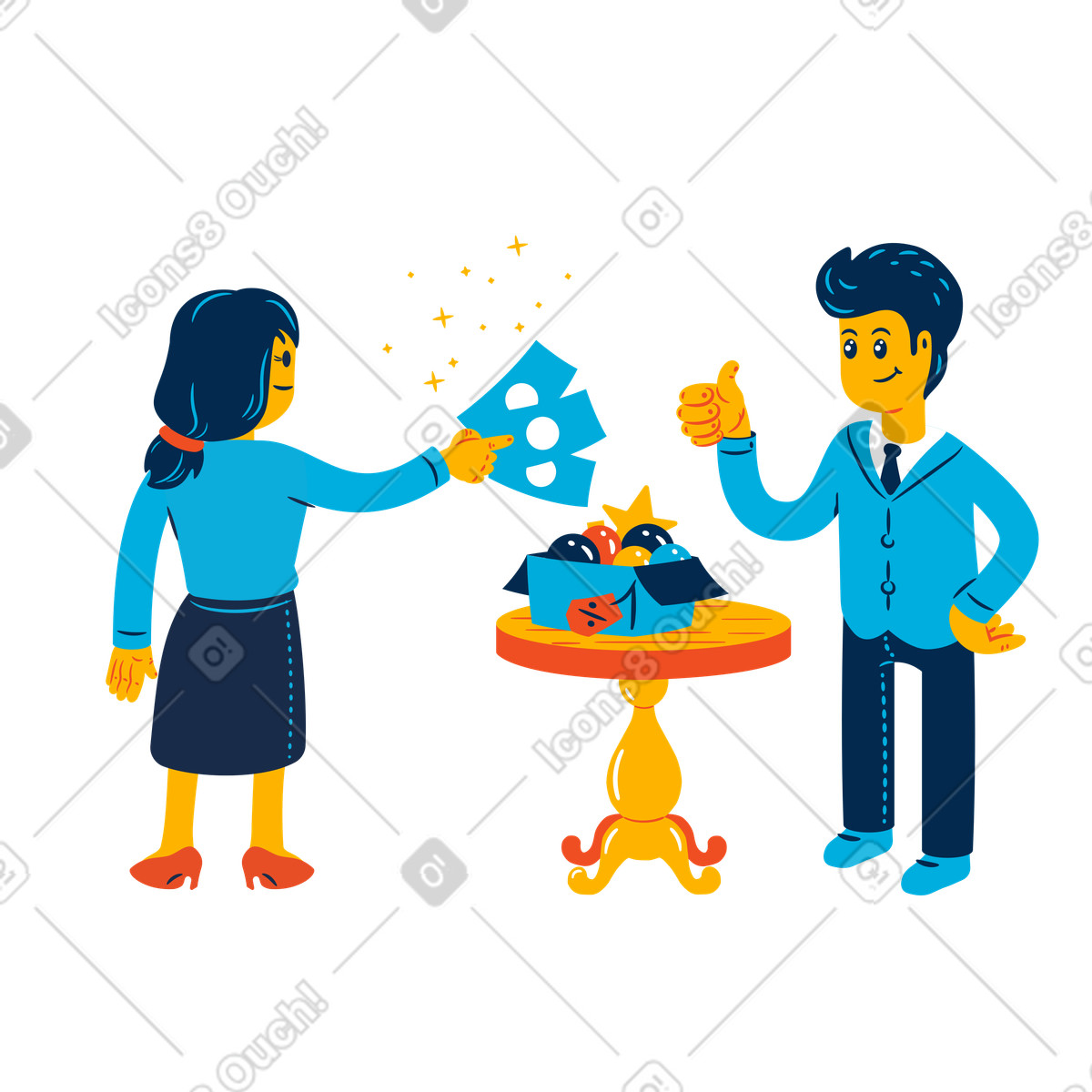 Frau bezahlt ihren einkauf mit bargeld-Illustration im Flame-Stil als Download in PNG, SVG