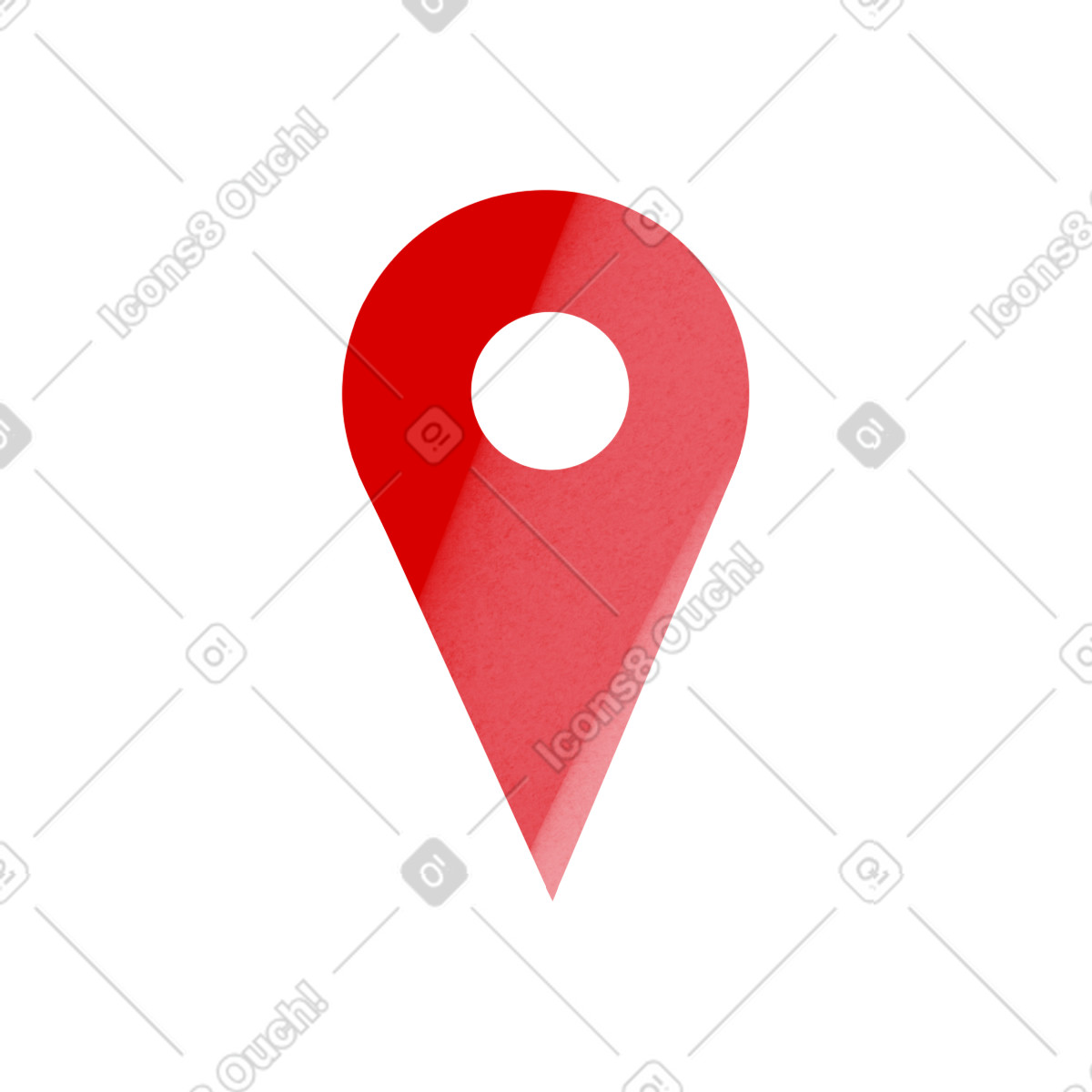 Location icon illustrazione in stile Shine scarica in PNG, SVG