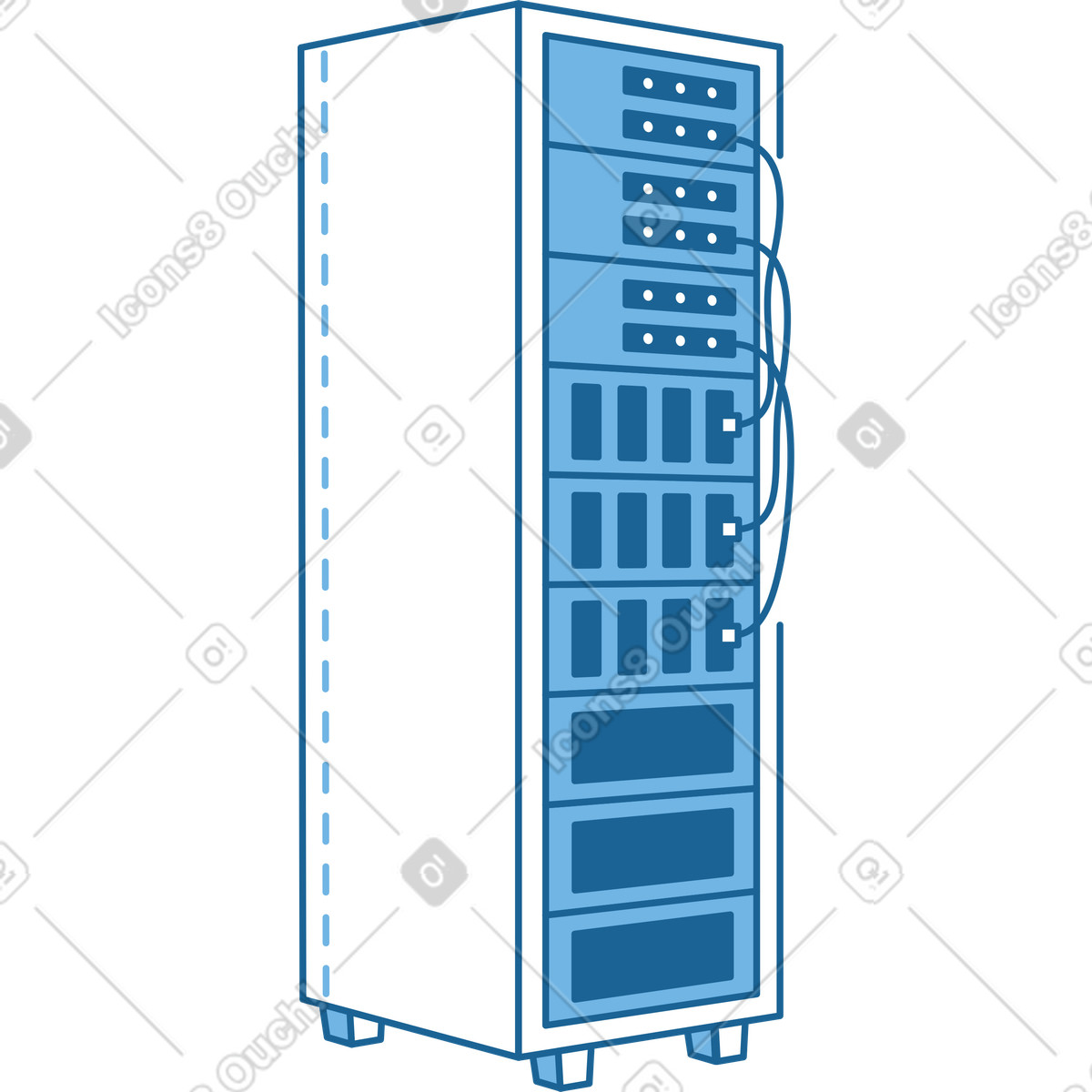 Server illustrazione in stile Natty scarica in PNG, SVG