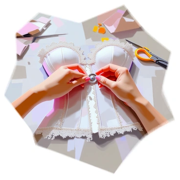 How cut corset blouse