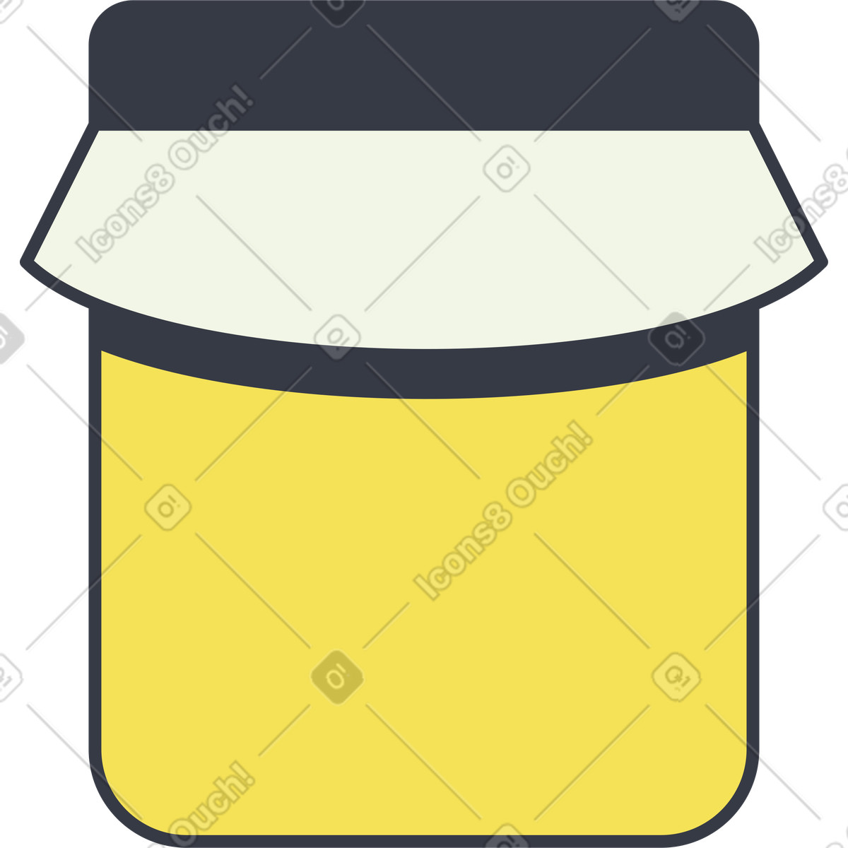 Illustration Pot de miel dans le style Abstract à télécharger aux formats PNG, SVG