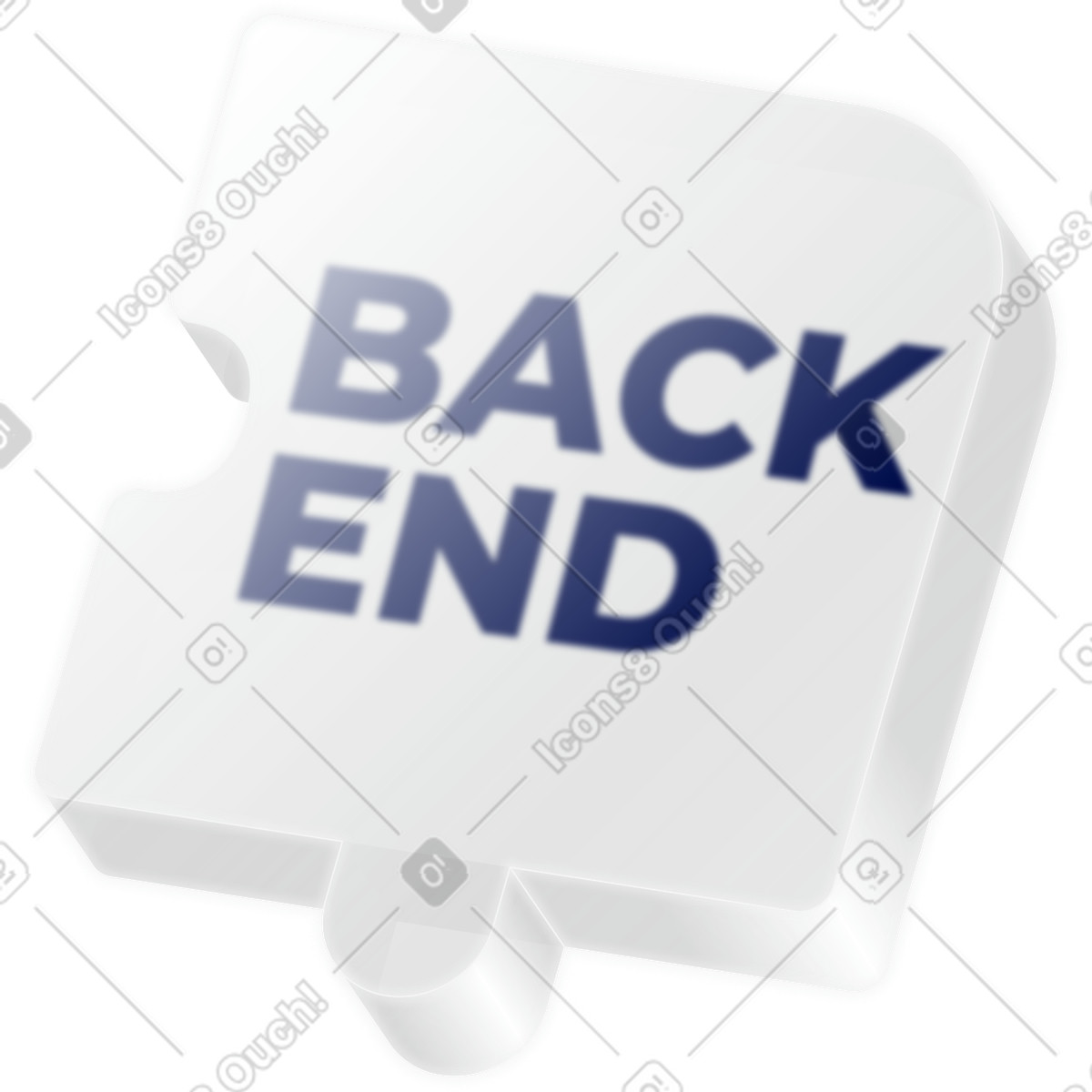 Backend sign illustration in Burst style download in PNG, SVG