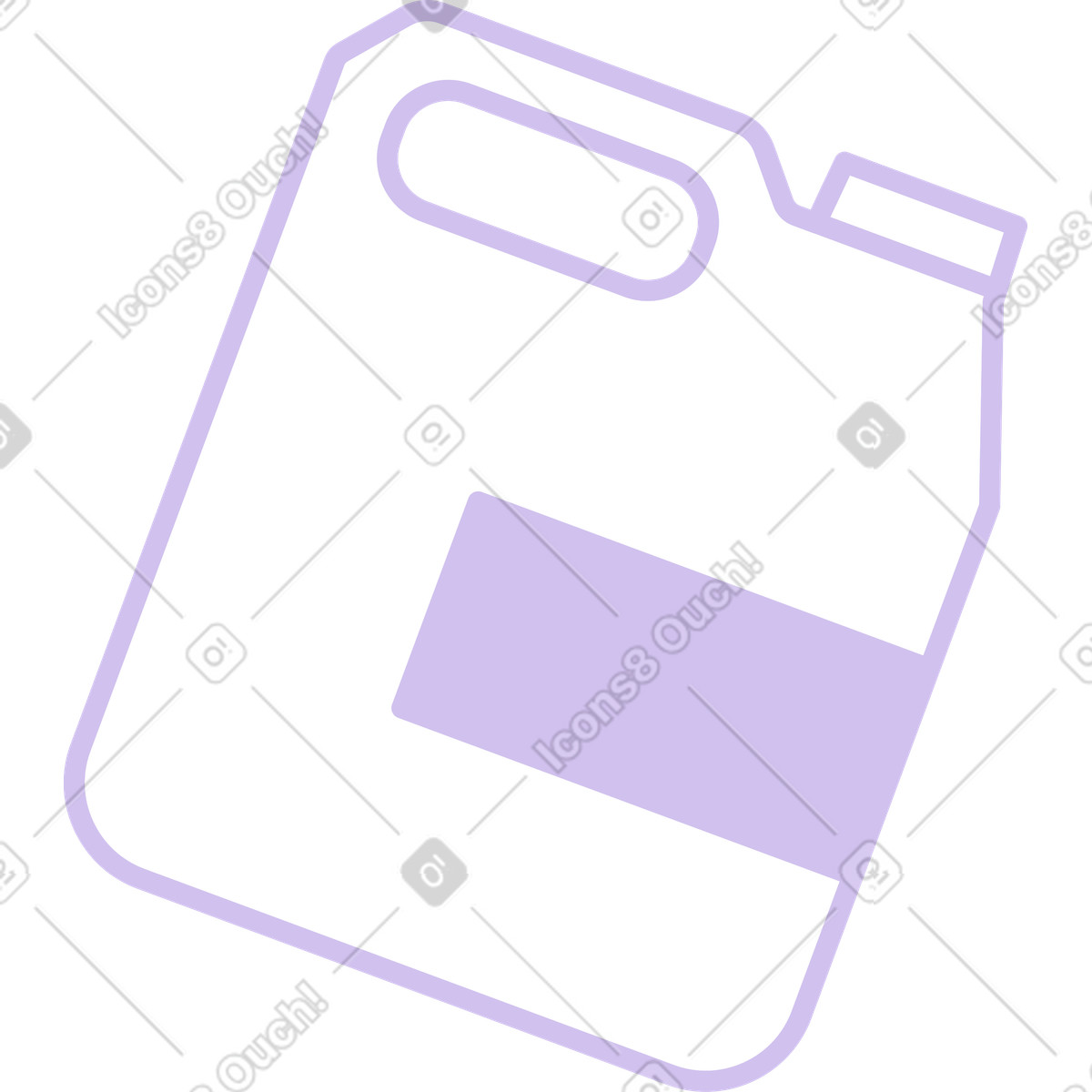 Flasche-Illustration im Folks-Stil als Download in PNG, SVG
