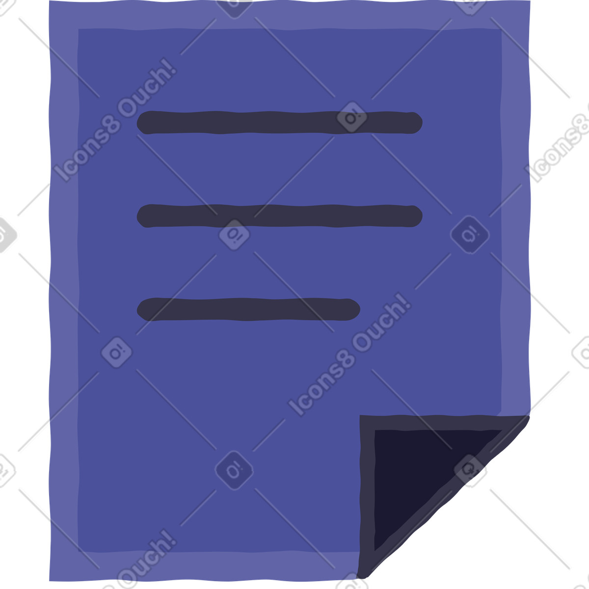 Ilustração de Papel em no estilo Stripy para baixar em PNG, SVG