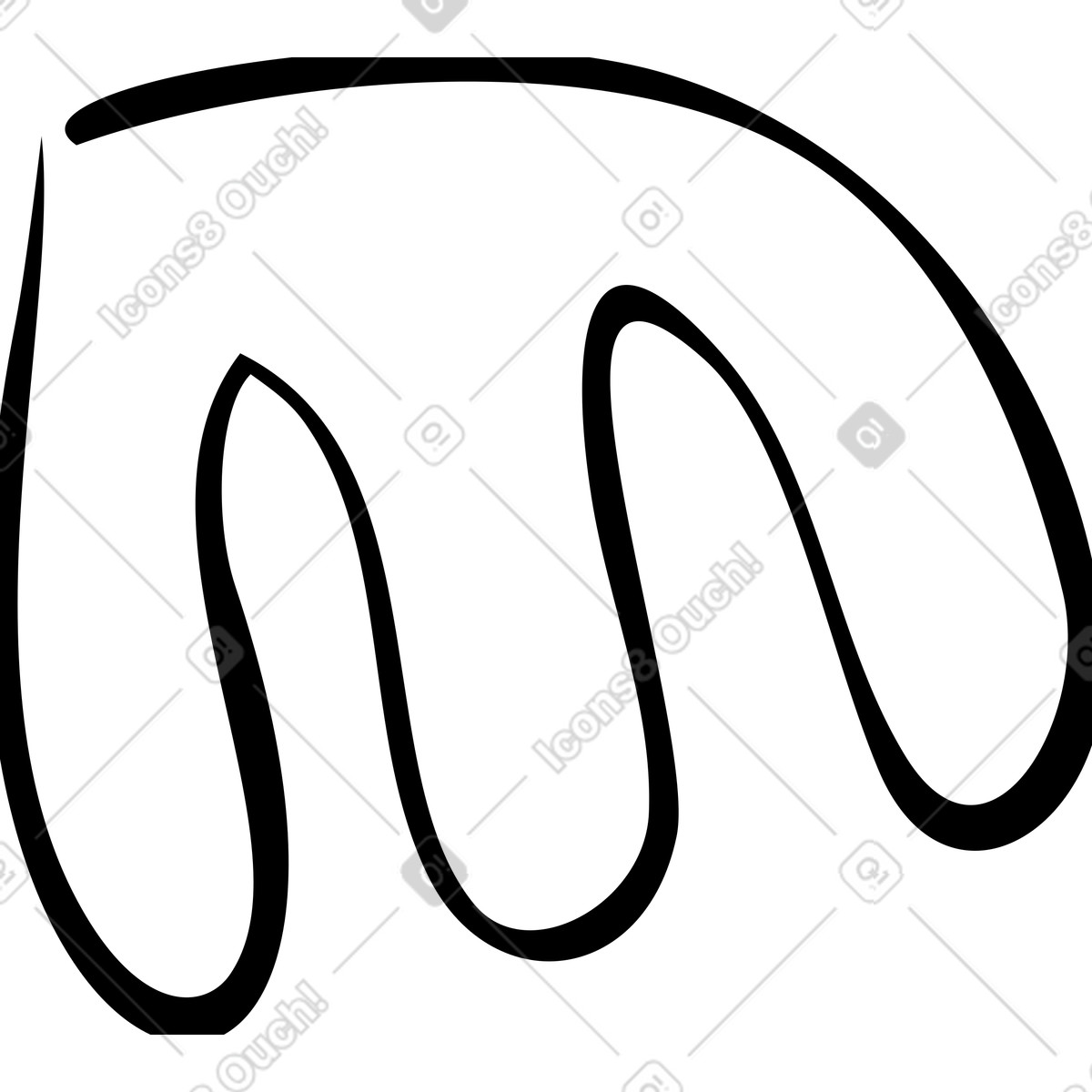 Ilustración Punto letra m en estilo Twirl a descargar en PNG y SVG