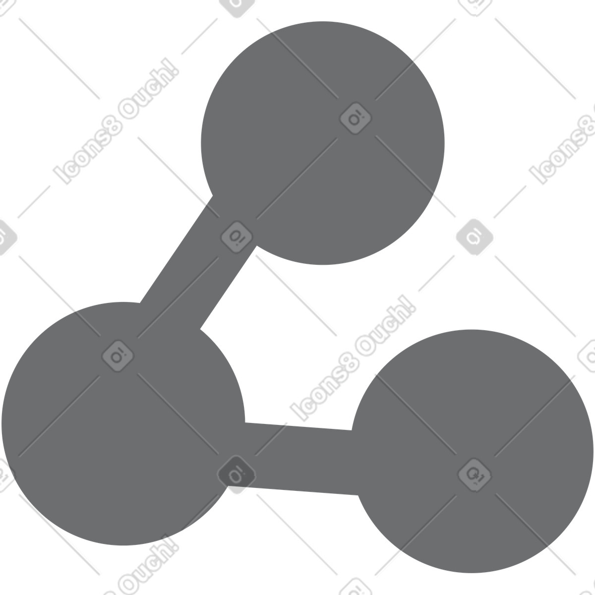 Sharing sign illustration in Incut style download in PNG, SVG