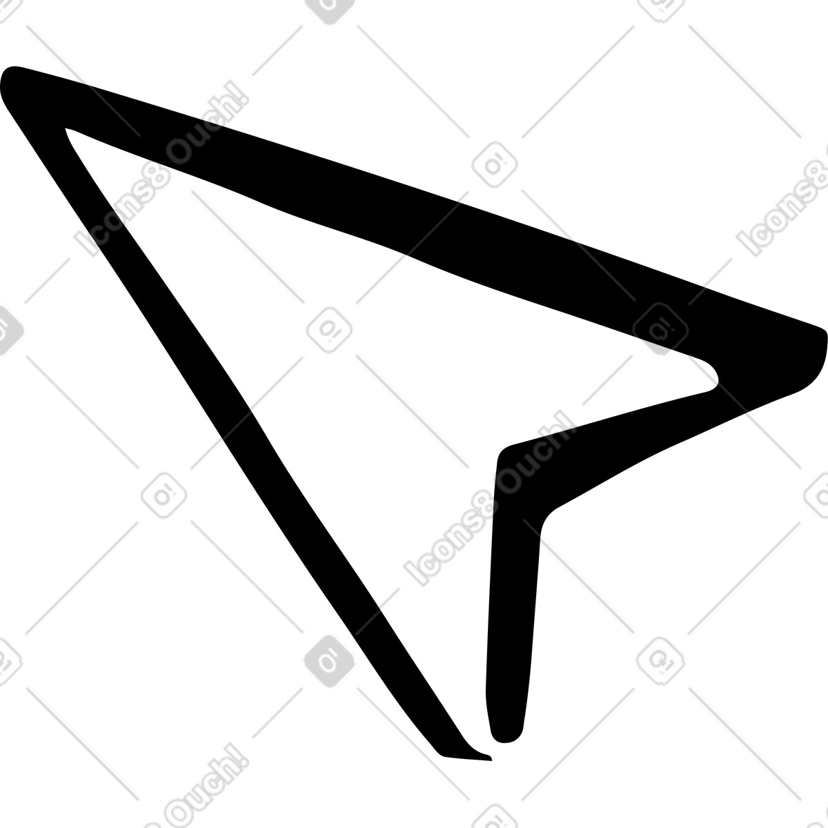 Mauszeiger-Illustration im Line-Stil als Download in PNG, SVG