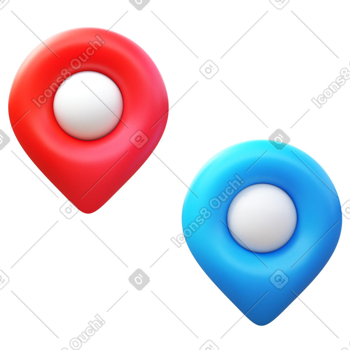 Point objects-Illustration im 3D Fluency-Stil als Download in PNG, SVG