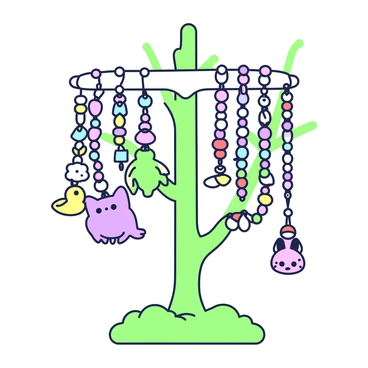 A set of cute animal-themed charm bracelets