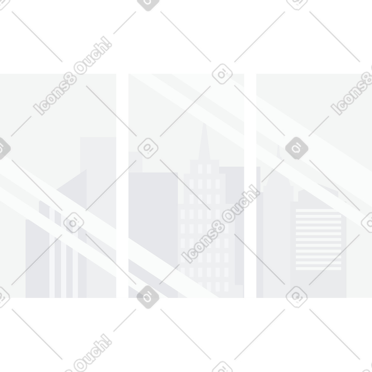 Megapolis background illustration in Urban style download in PNG, SVG