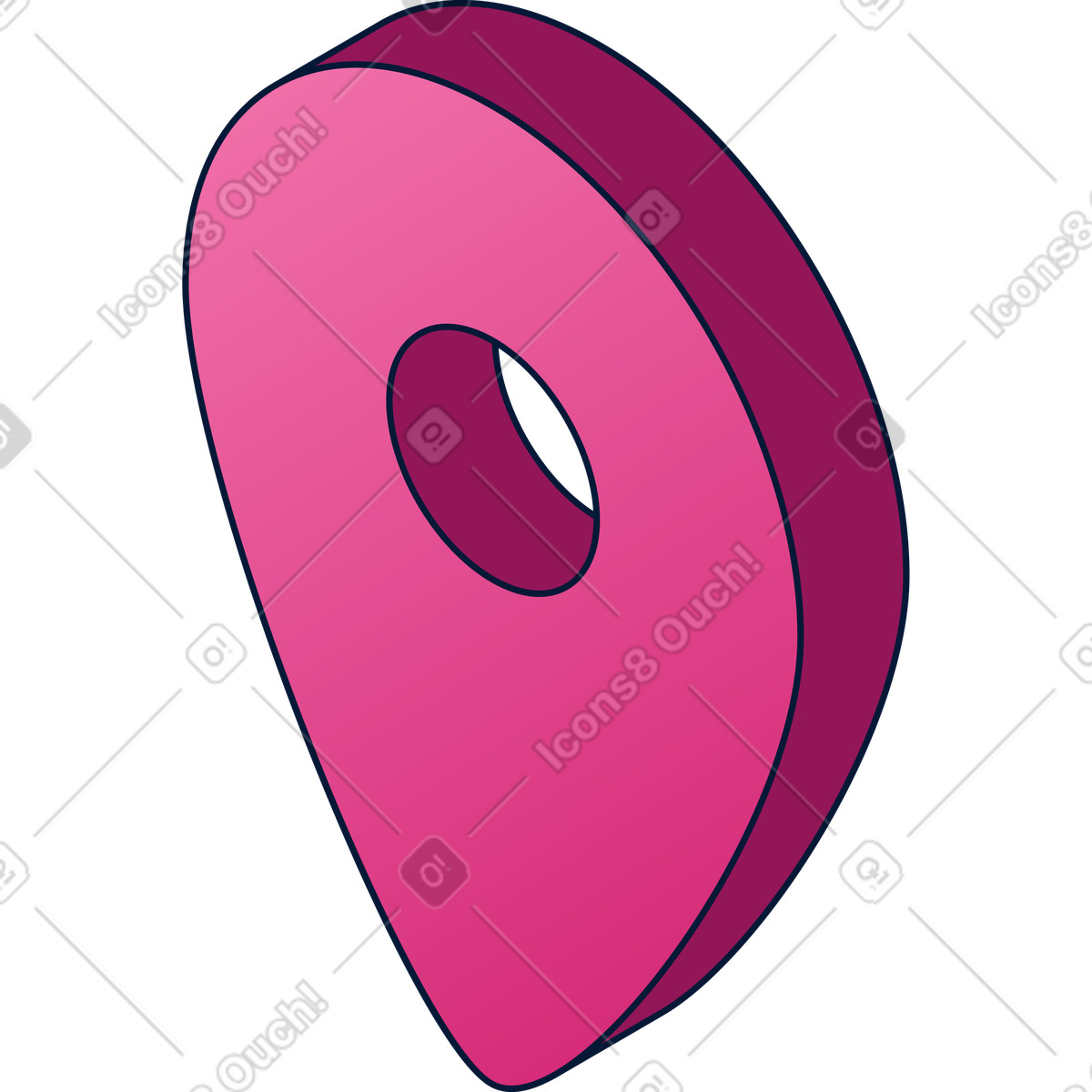 Geografischer standort-Illustration im Neat-Stil als Download in PNG, SVG