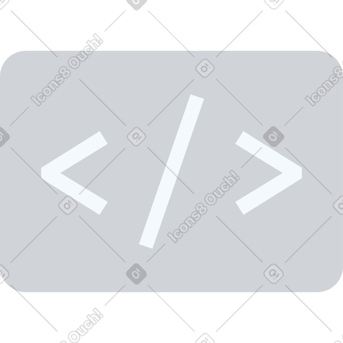 Code sign illustration in Urban style download in PNG, SVG