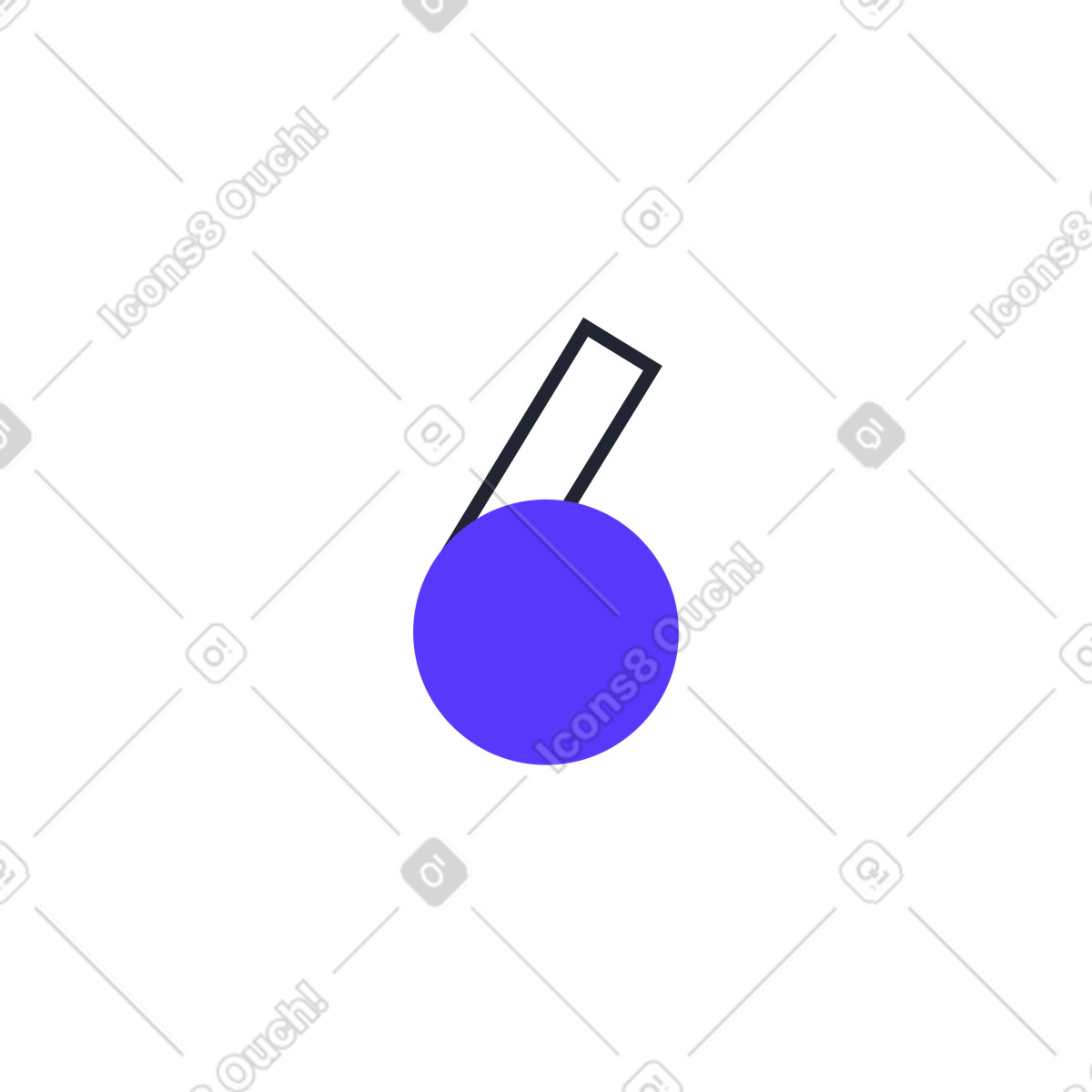 Ilustración Seis en estilo Pablita a descargar en PNG y SVG