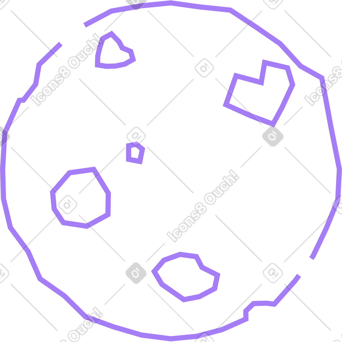 下载 Amethyst 风格的 满月 插画，支持 PNG、SVG 格式