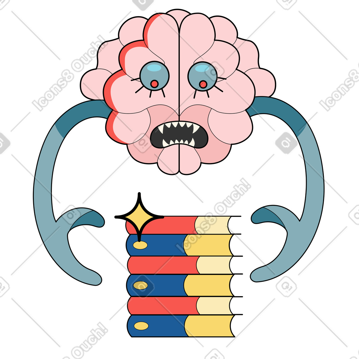 Passion for knowledge illustration educational clipart graphics PNG download