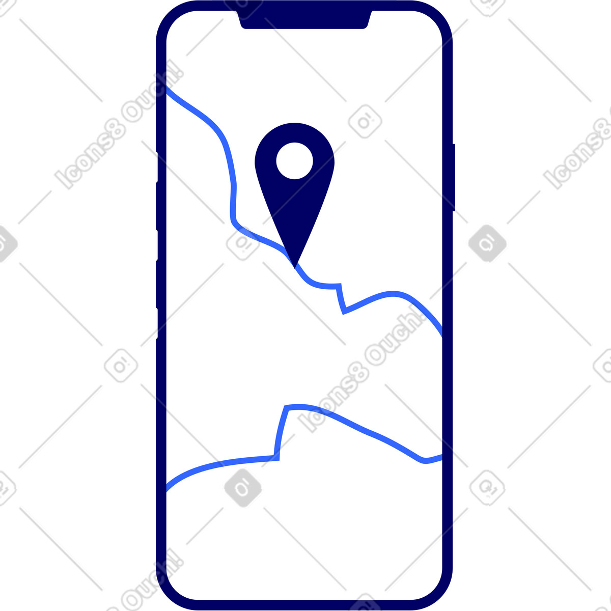 Smartphone illustration clipart for various projects, featuring vector graphics and designs