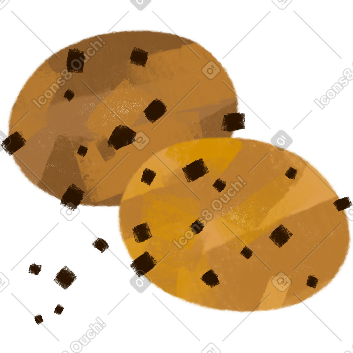Cookie illustration in Fabulous style download in PNG, SVG