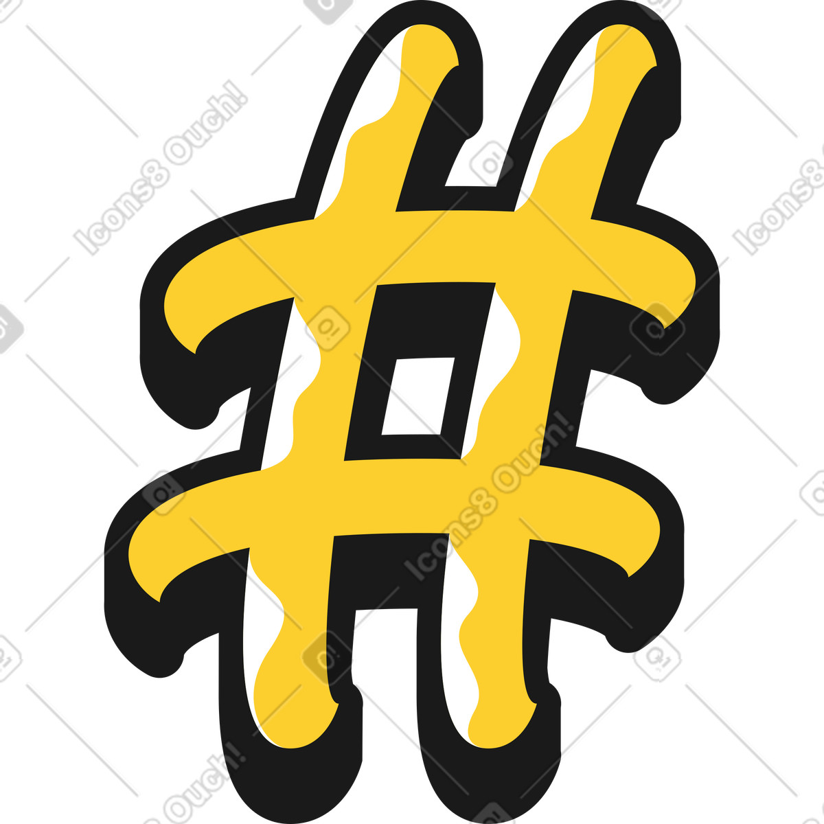 Ilustración Número de letras en estilo Taxi a descargar en PNG y SVG