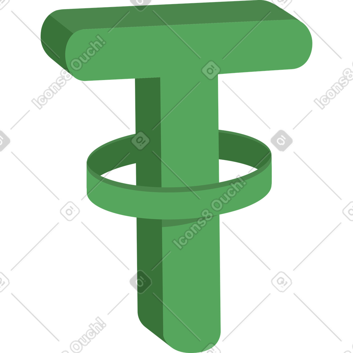Illustration Icône d'attache dans le style Social à télécharger aux formats PNG, SVG