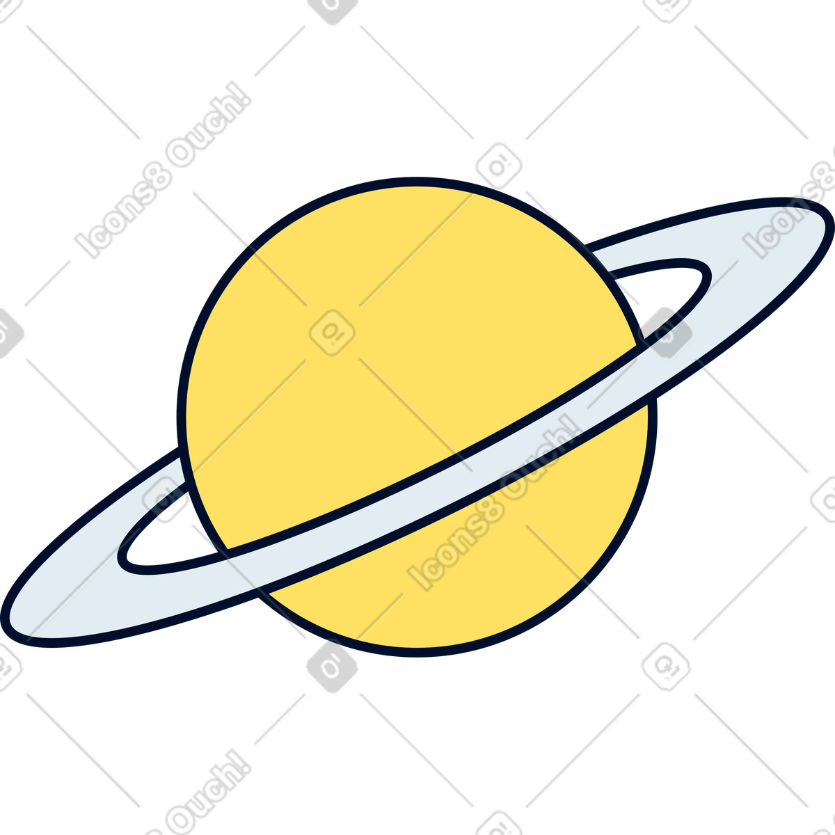 Illustration Planète dans le style Teal à télécharger aux formats PNG, SVG