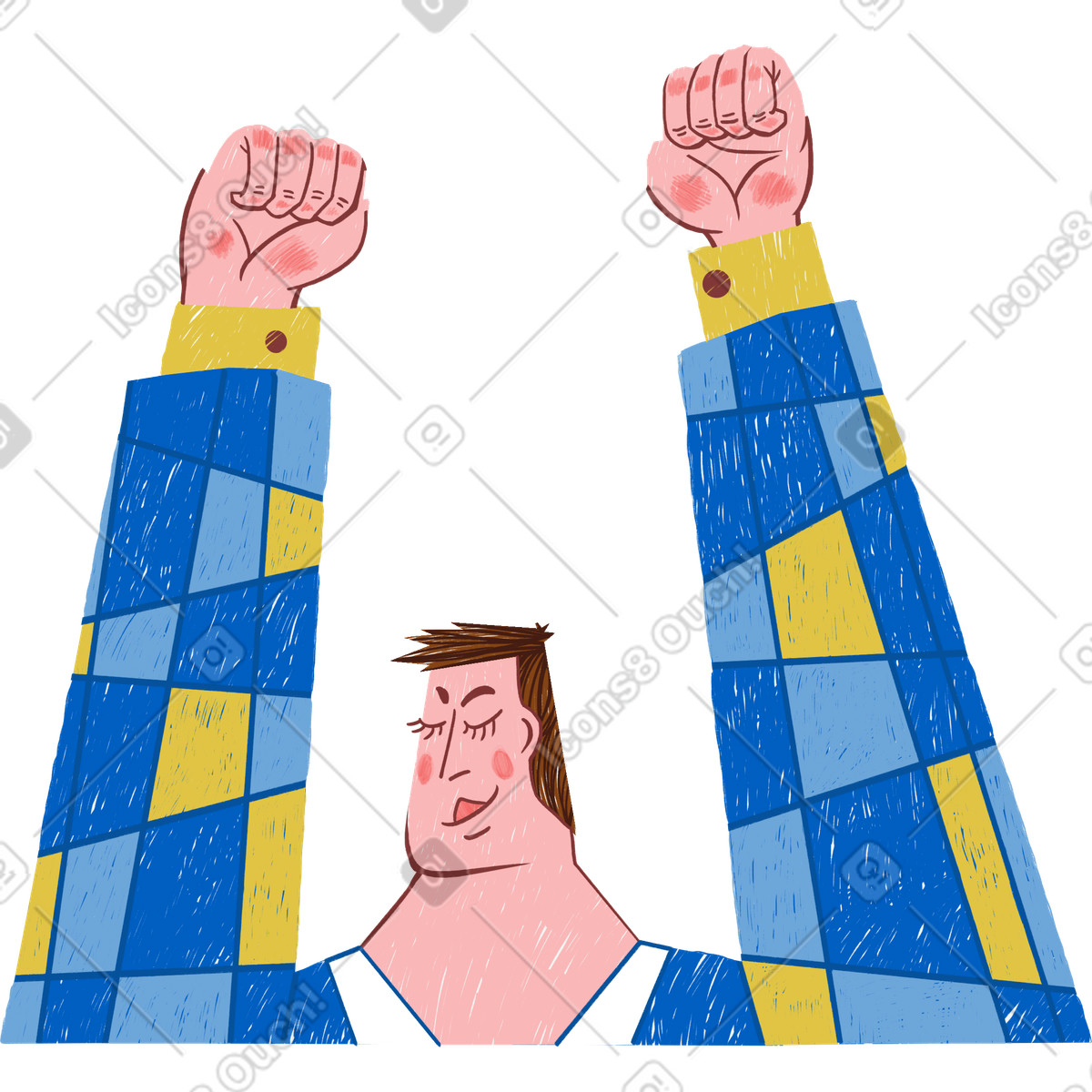 下载 Sleepy 风格的 男子 插画，支持 PNG、SVG 格式