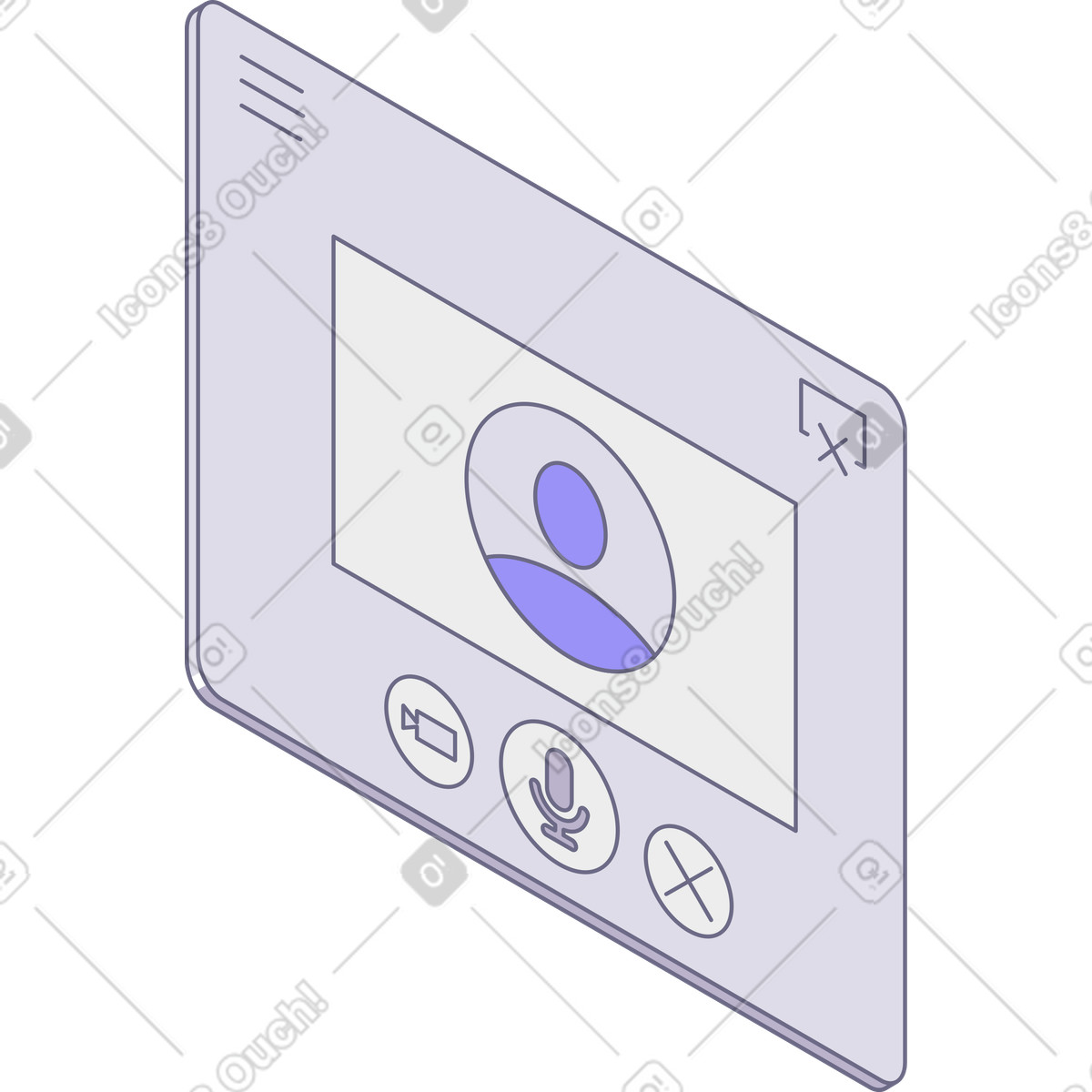 Modul スタイルの Window with caller のイラストをPNG、SVG形式でダウンロード