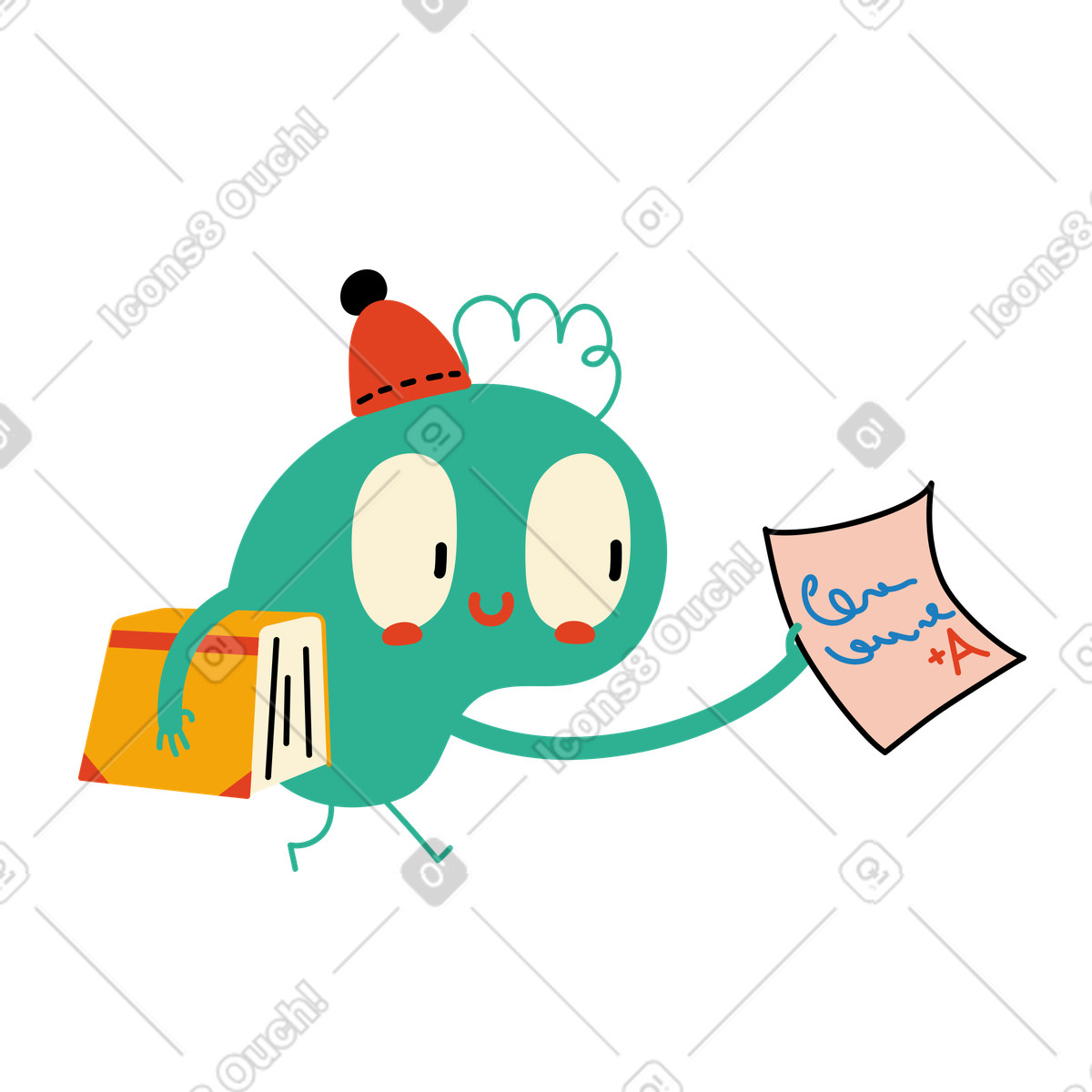 Got a good grade illustration in Jelly style download in PNG, SVG