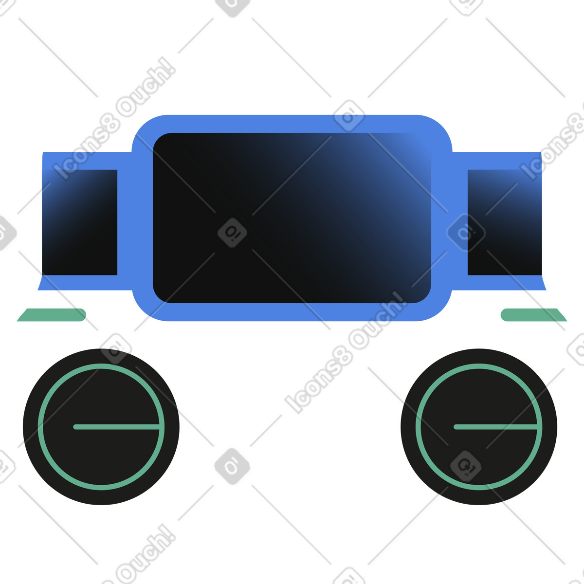 Illustration Robot de livraison dans le style Network à télécharger aux formats PNG, SVG